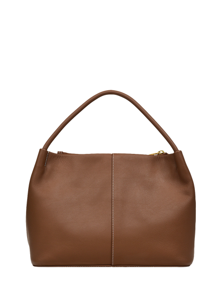 Radley Ivydale Road Leather Medium Zip Top Grab Bag - view 2, Saddle