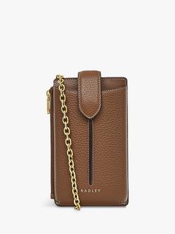 Radley Hillgate Leather Phone Crossbody Bag, Saddle