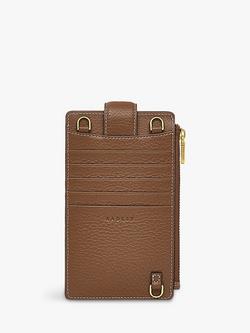 Radley Hillgate Leather Phone Crossbody Bag - view 2, Saddle