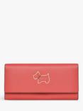 Radley Heritage Dog Outline Large Leather Matinee Purse, Lava