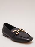 Phase Eight Leather Loafers, Black