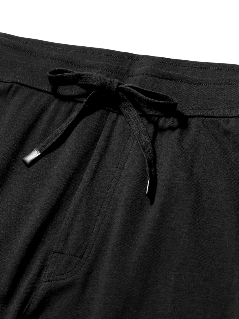 Product image 3 of 4, which shows Panos Emporio Henley Bamboo Cotton Mix Lounge Pants, Black, M