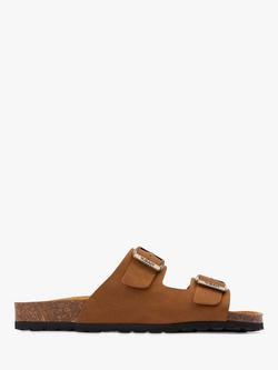V.GAN Vegan Mango Double Buckle Sandal, Tan