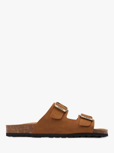 V.GAN Vegan Mango Comfort Footbed Sandals, Tan