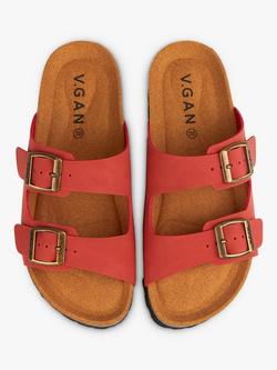 V.GAN Vegan Mango Double Buckle Sandal - view 2, Apricot