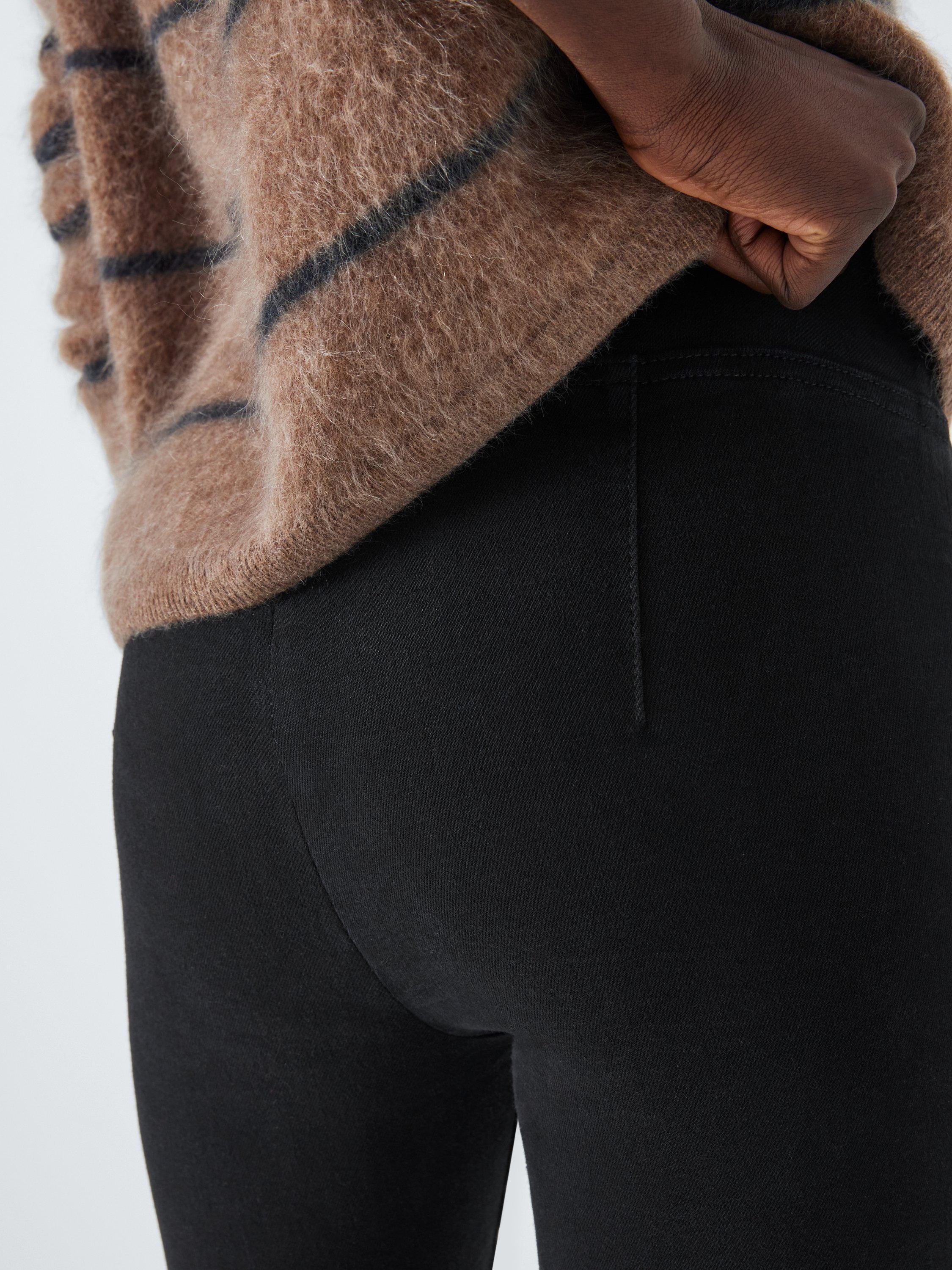 Product image 4 of 6, which shows FRAME Jetset Skinny Cropped Jeans, Sheen Noir, XS-S