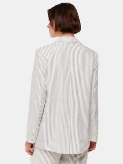 Whistles Luna Stripe Blazer, Ivory/Multi - view 2, Ivory/Multi
