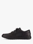 Clarks Kids' Daze Step 2 School Shoes, Black Leather