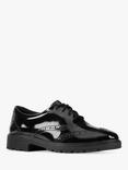 Clarks Kids' Loxham Brogue School Shoes, Black Patent