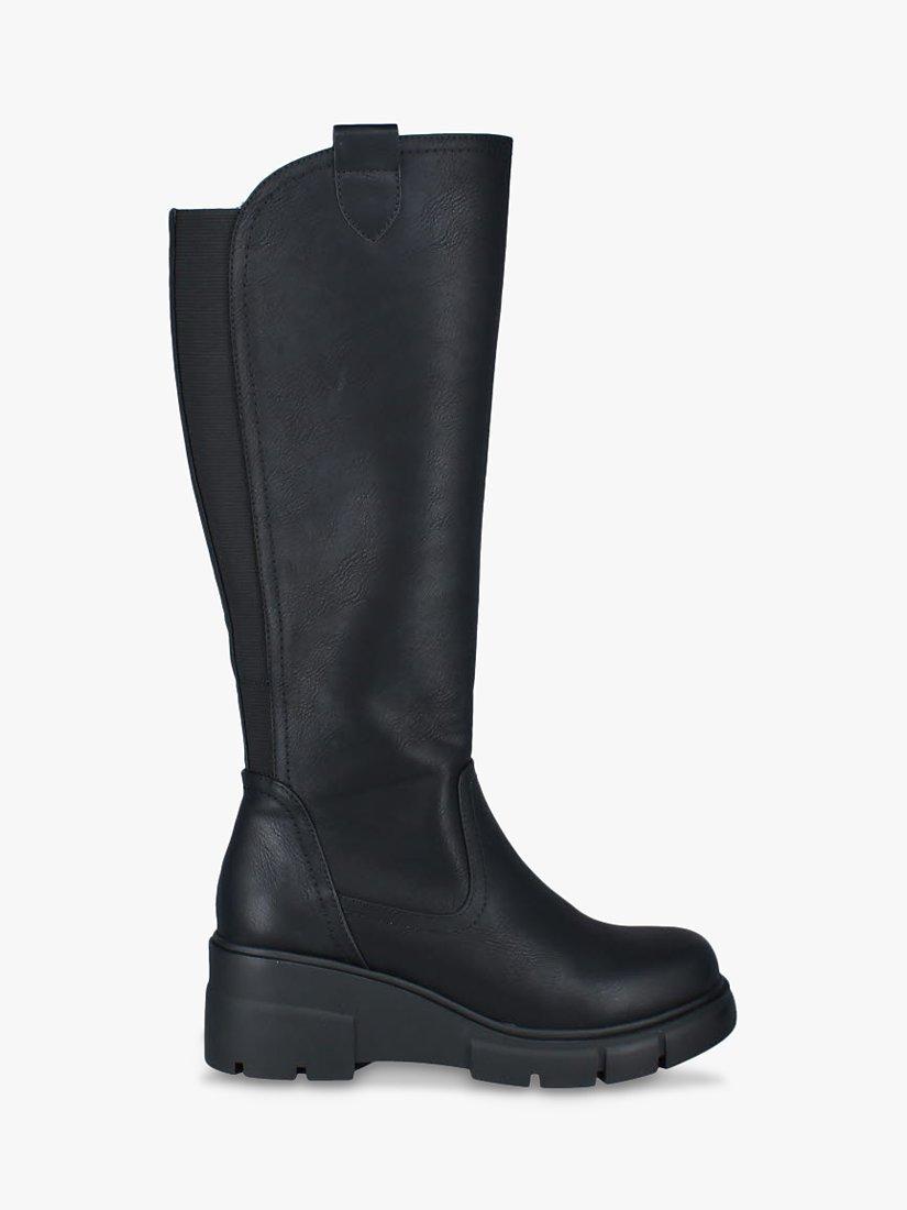 Westland by Josef Seibel Willey 04 Wedge Heel Knee High Boots, Black
