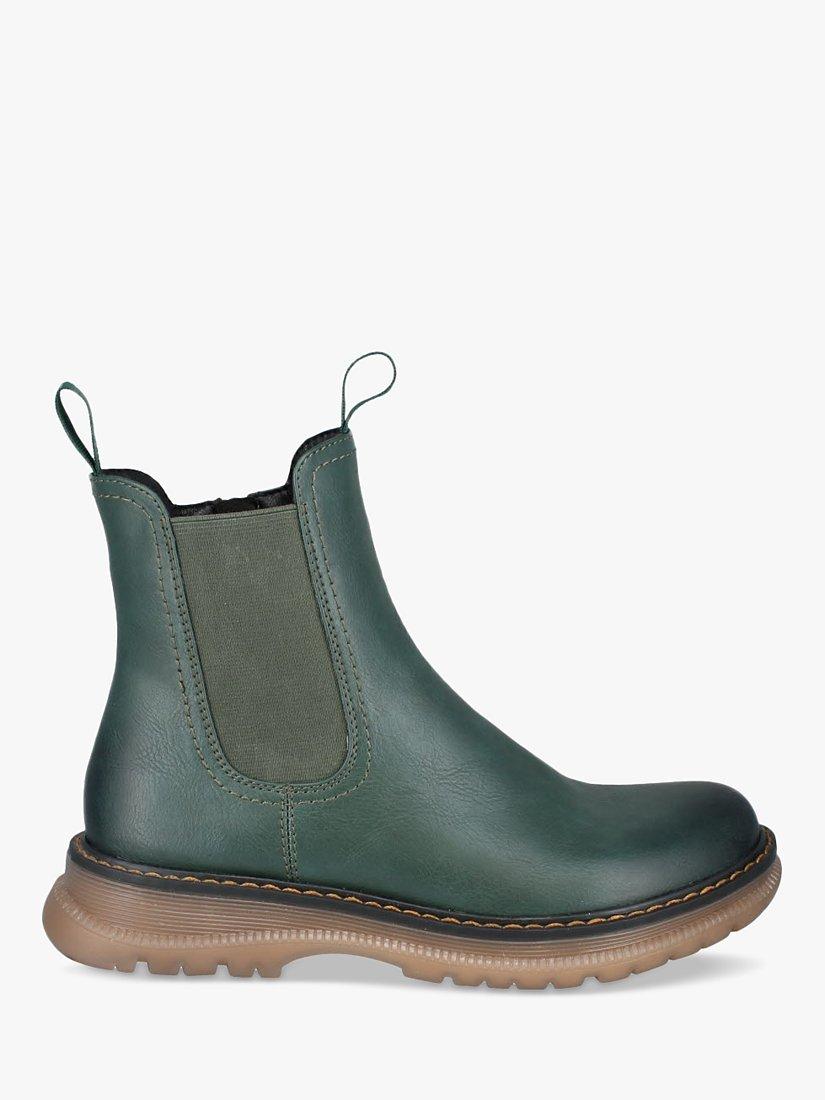 Product image 2 of 5, which shows Westland by Josef Seibel Peyton 05 Chunky Chelsea Boots, Green, 3