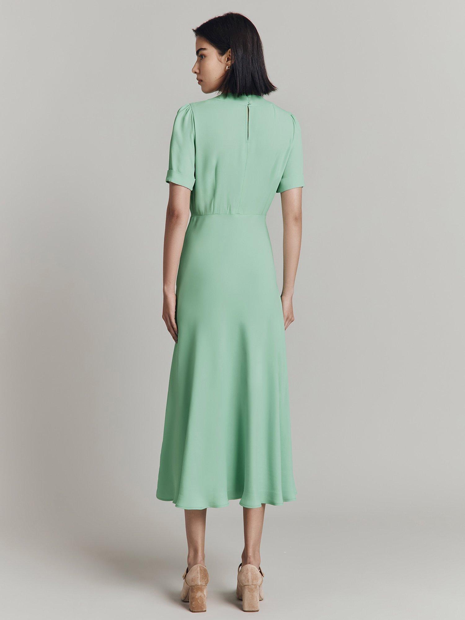 Ghost Louisa Bow Detail Midi Dress
