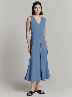 Ghost Ivy Midi Dress, Blue - view 2, Blue