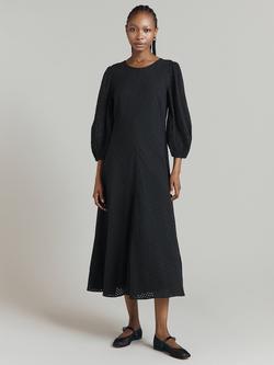 Ghost Bella Cutwork Spot Dress, Black - view 2, Black