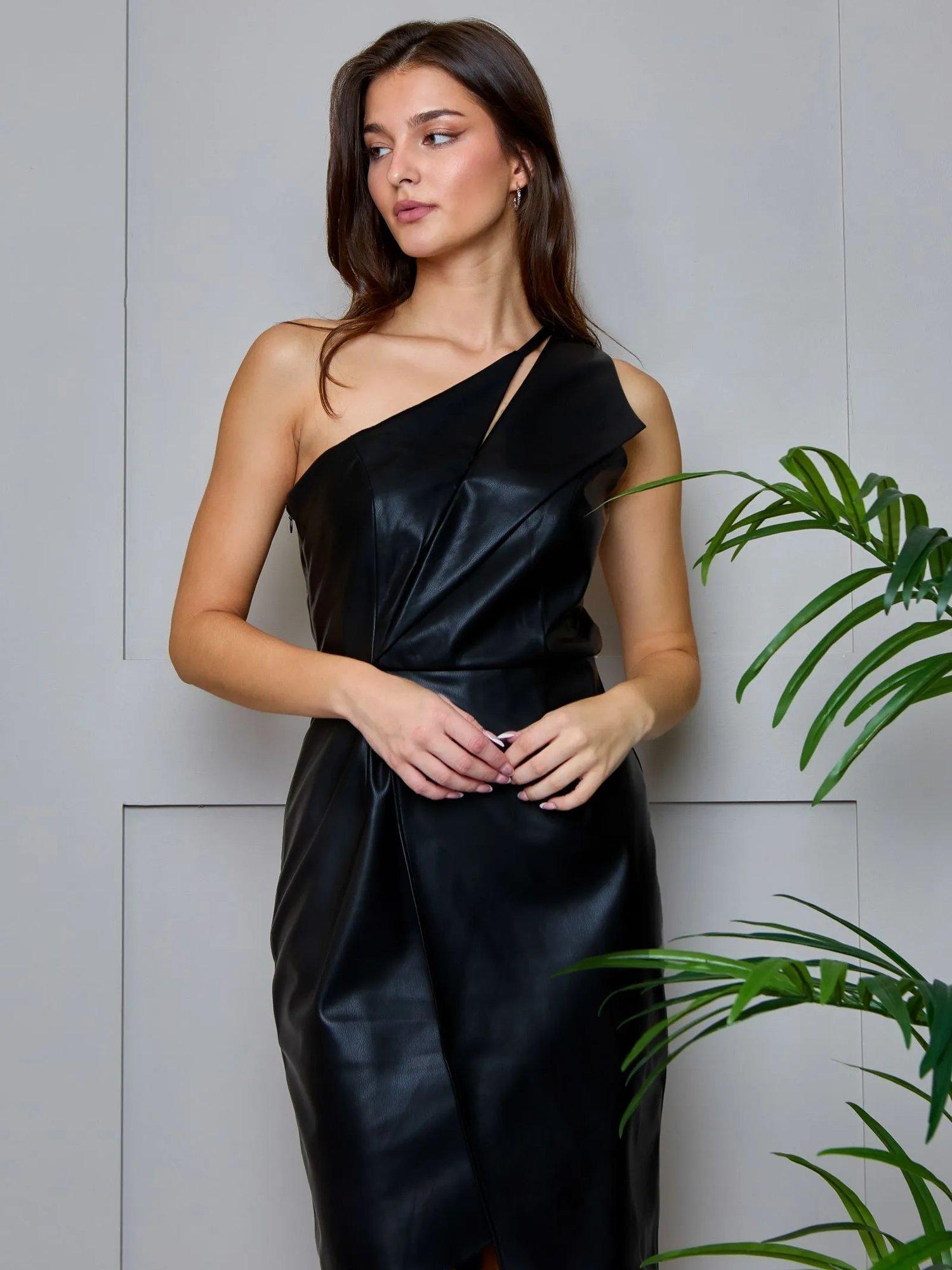 Product image 1 of 3, which shows Chi Chi London Cut Out Mini Dress, Black, 6
