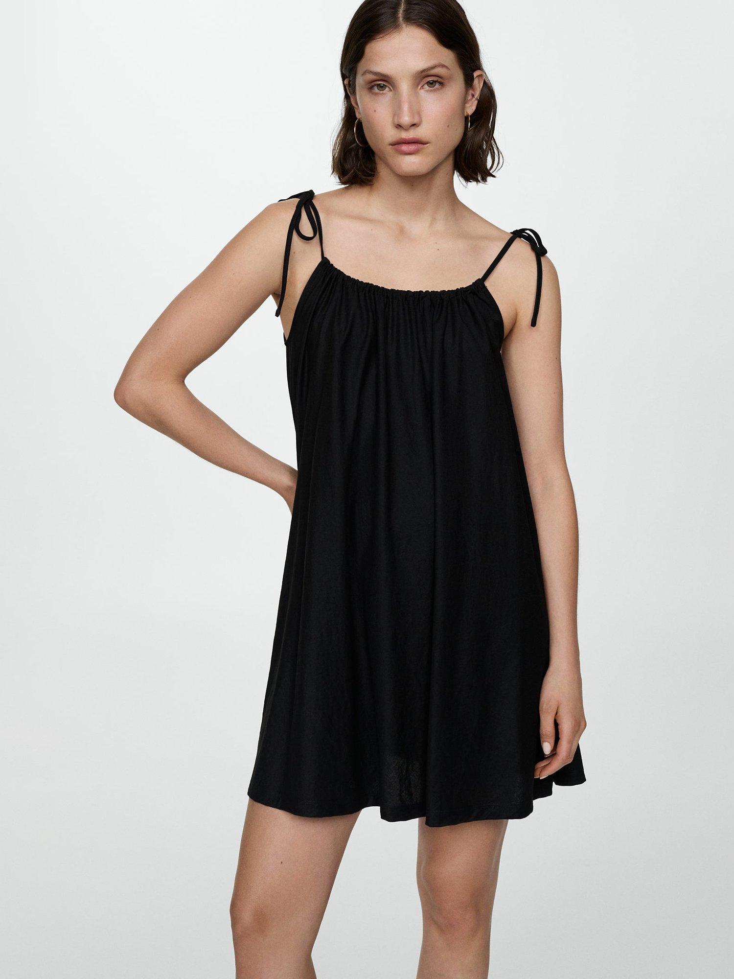 Mango Alandi Mini Dress, Black