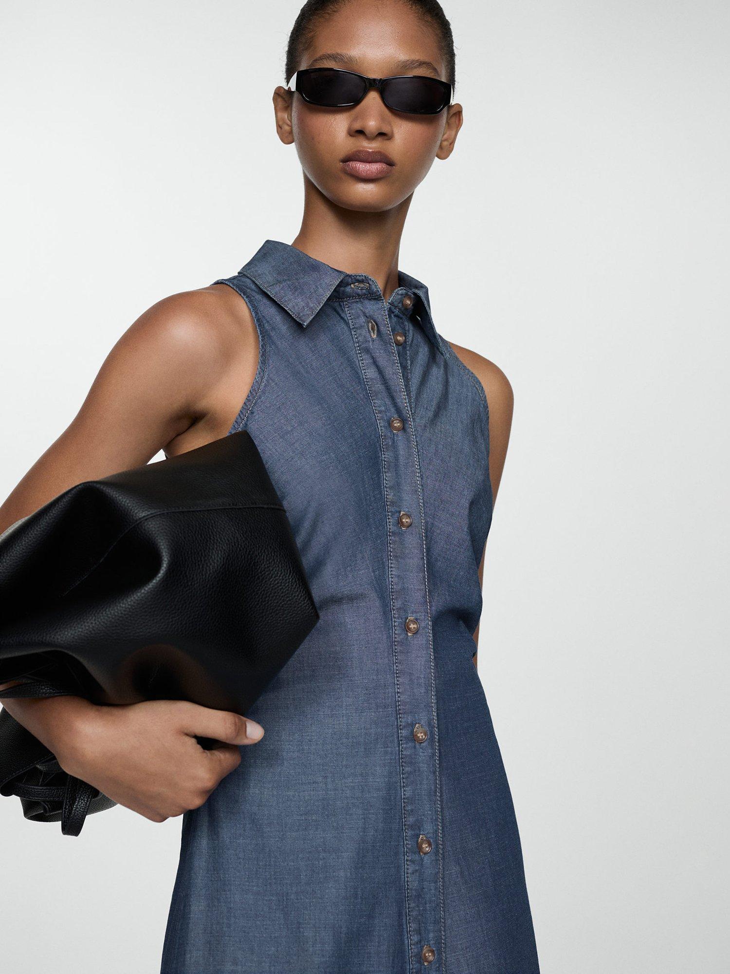 Soft denim shirt dress online