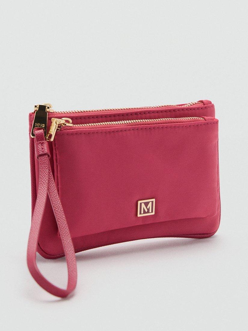 Mango Nil Wristlet Purse Berry Red