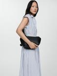 Mango Pop Stripe Shirt Dress, White/Blue