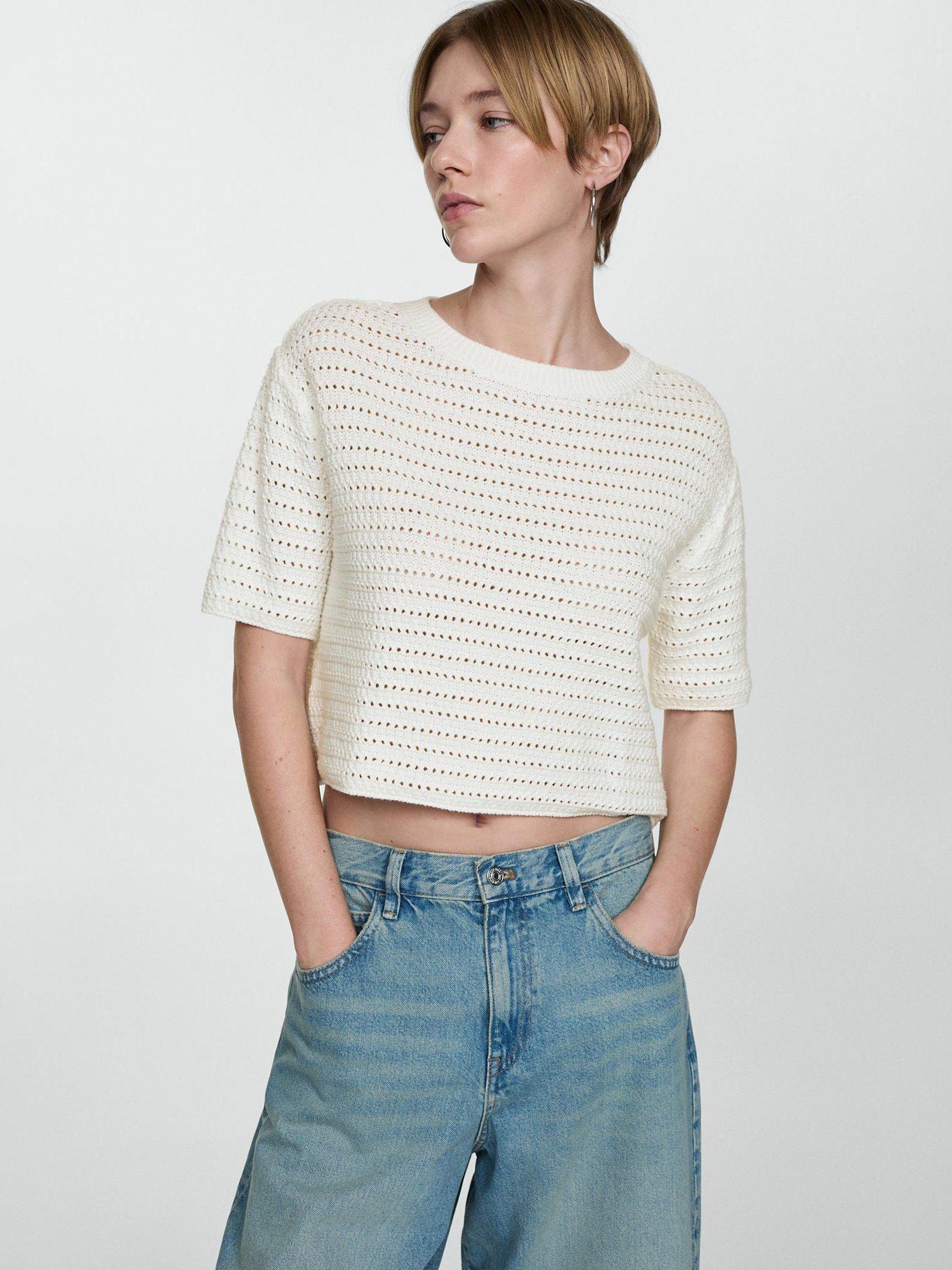 Mango Sant Jumper Off White