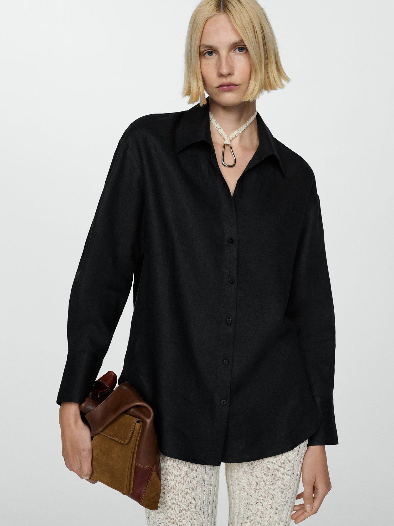 Mango Samari Oversized Linen Shirt