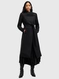 AllSaints Riley Wool Blend Coat, Black