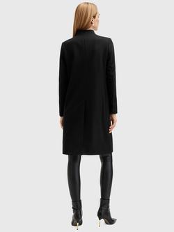 AllSaints Sidney Wool Blend Coat, Black - view 2, Black