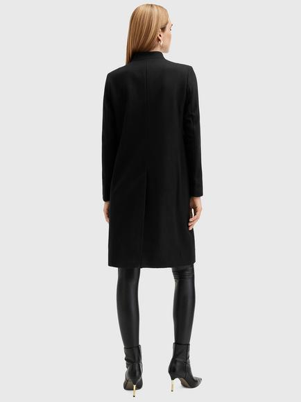 AllSaints Sidney Wool Blend Coat, Black - view 2, Black