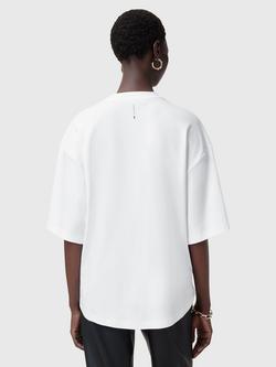 AllSaints Amelie Organic Cotton T-Shirt, White - view 2, White