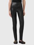 AllSaints Cora Faux Leather Leggings, Black