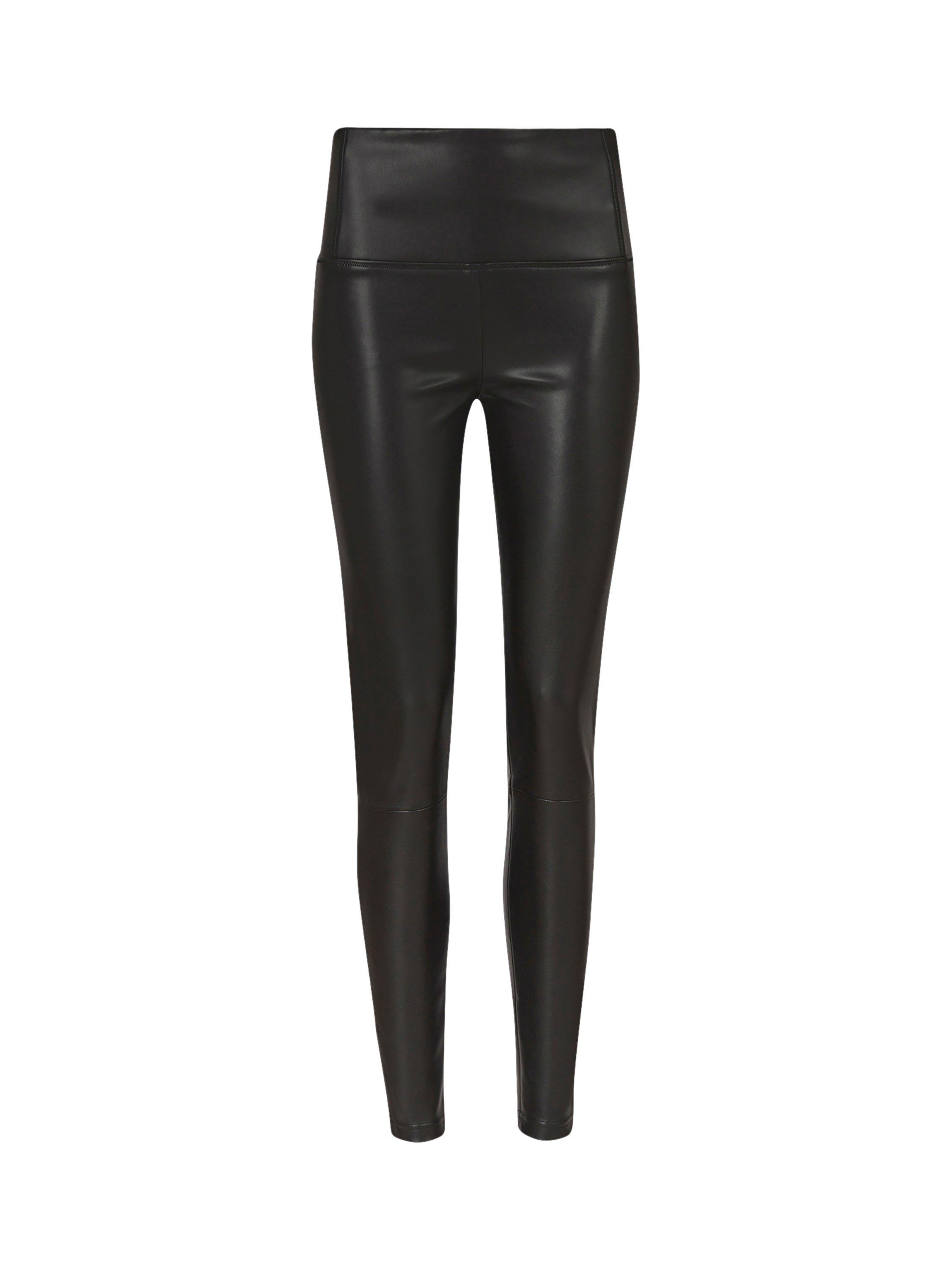 Product image 4 of 9, which shows AllSaints Cora Faux Leather Leggings, Black, 10