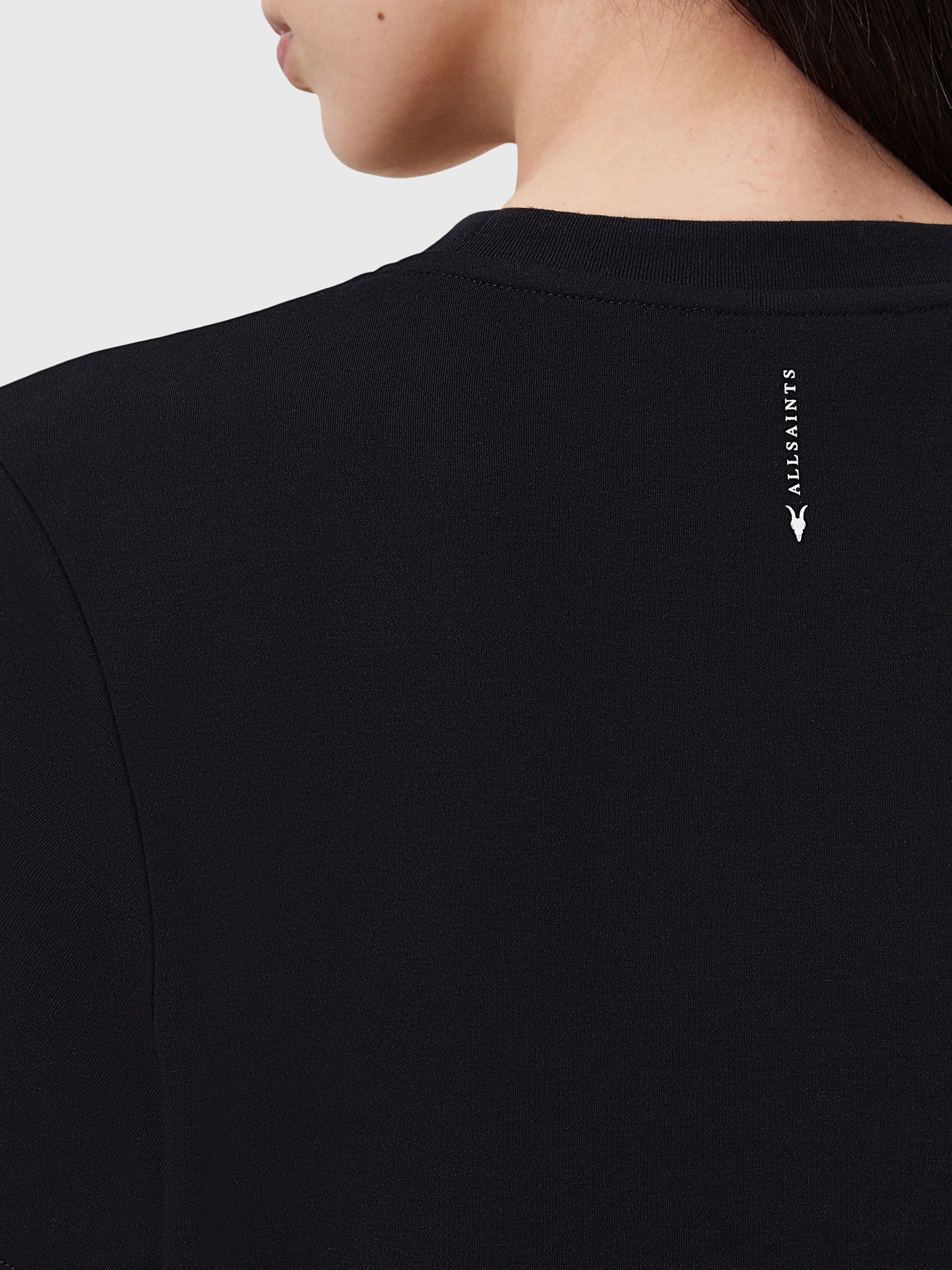 Product image 5 of 7, which shows AllSaints Lisa Pure Organic Cotton T-Shirt, Black, L