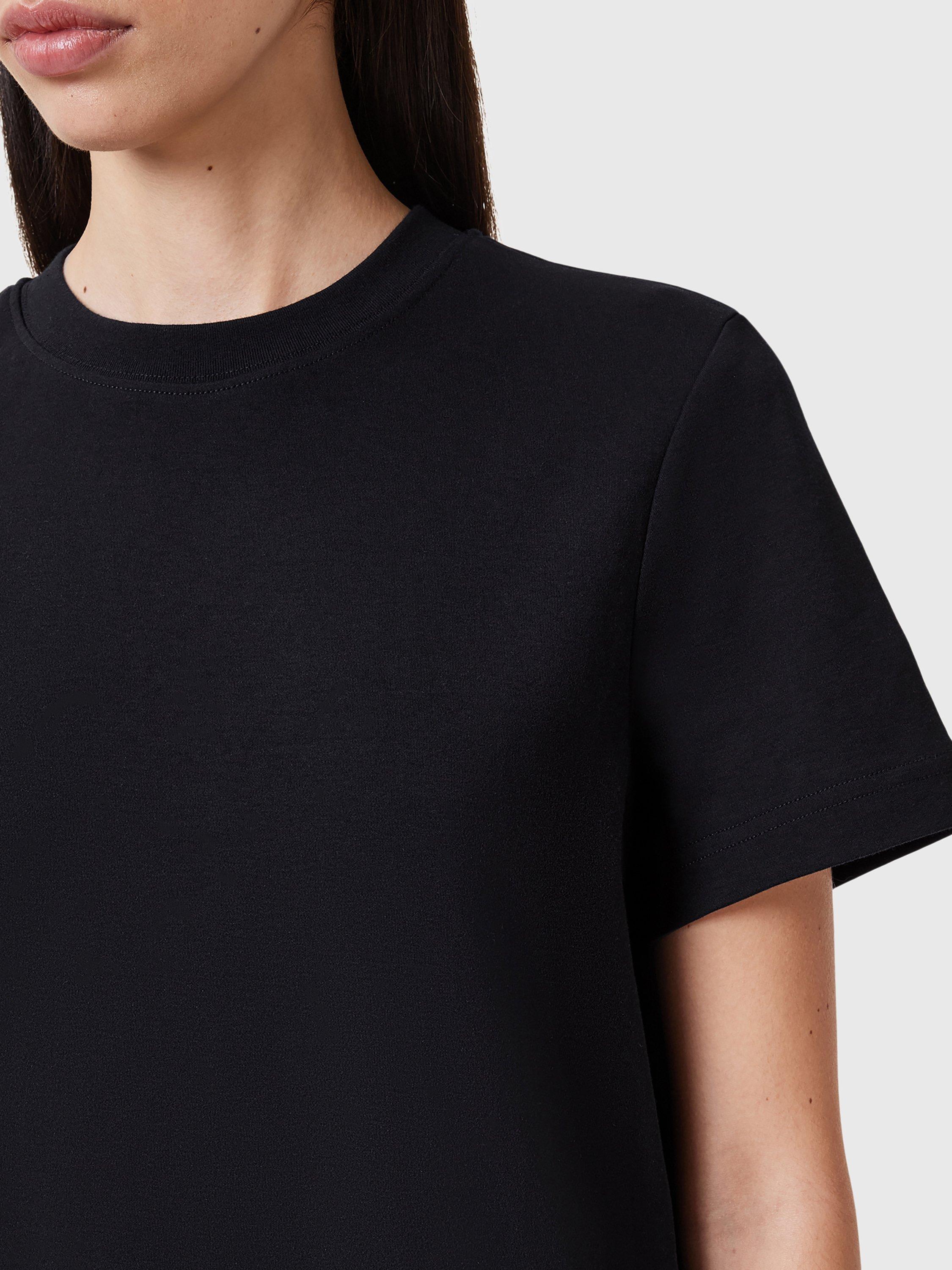 Product image 6 of 7, which shows AllSaints Lisa Pure Organic Cotton T-Shirt, Black, L