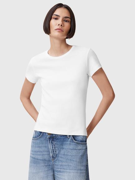 AllSaints Stevie Pure Organic Cotton T-Shirt, White