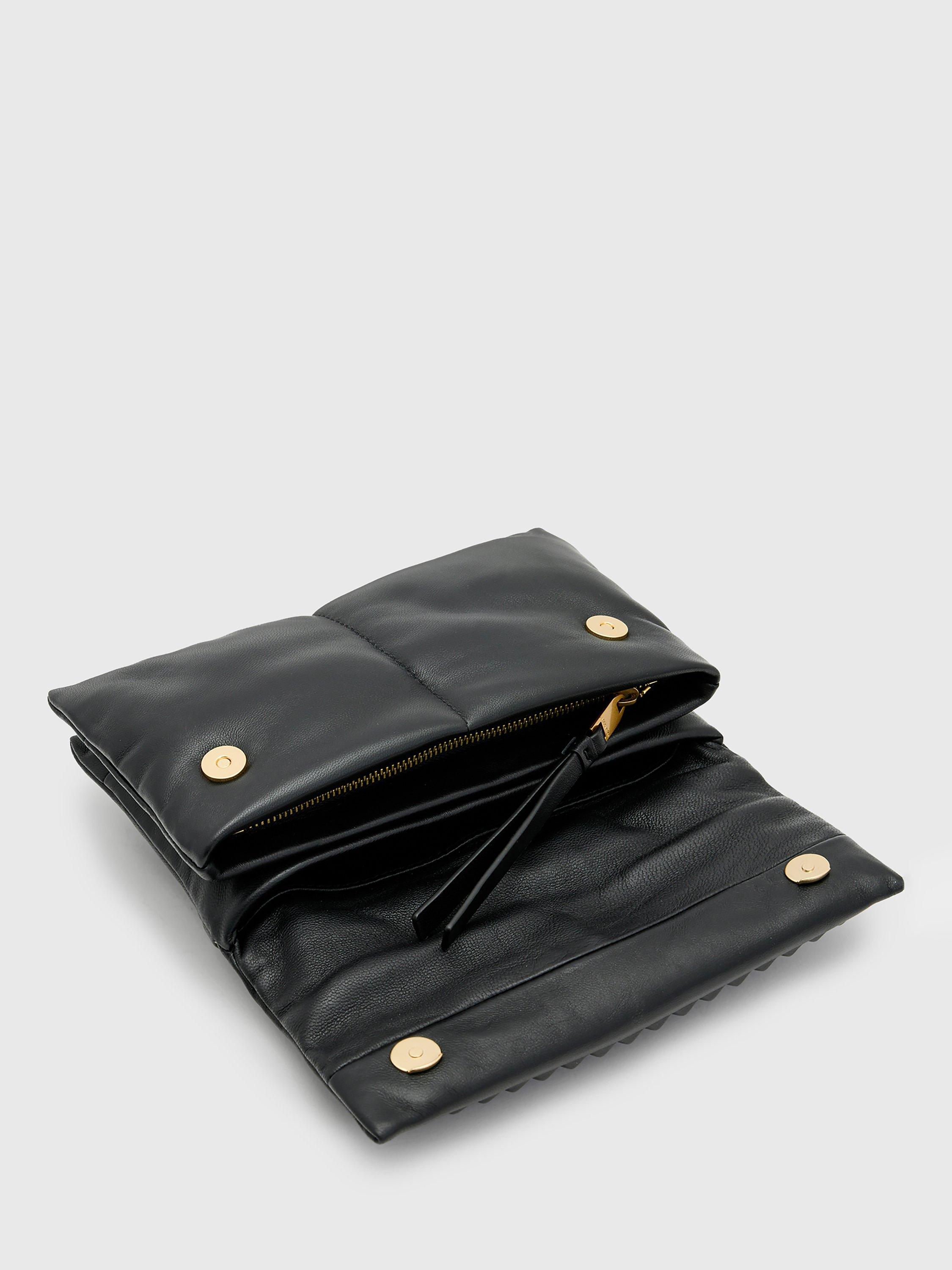 Product image 3 of 8, which shows AllSaints Ezra Stud Crossbody Bag, Black