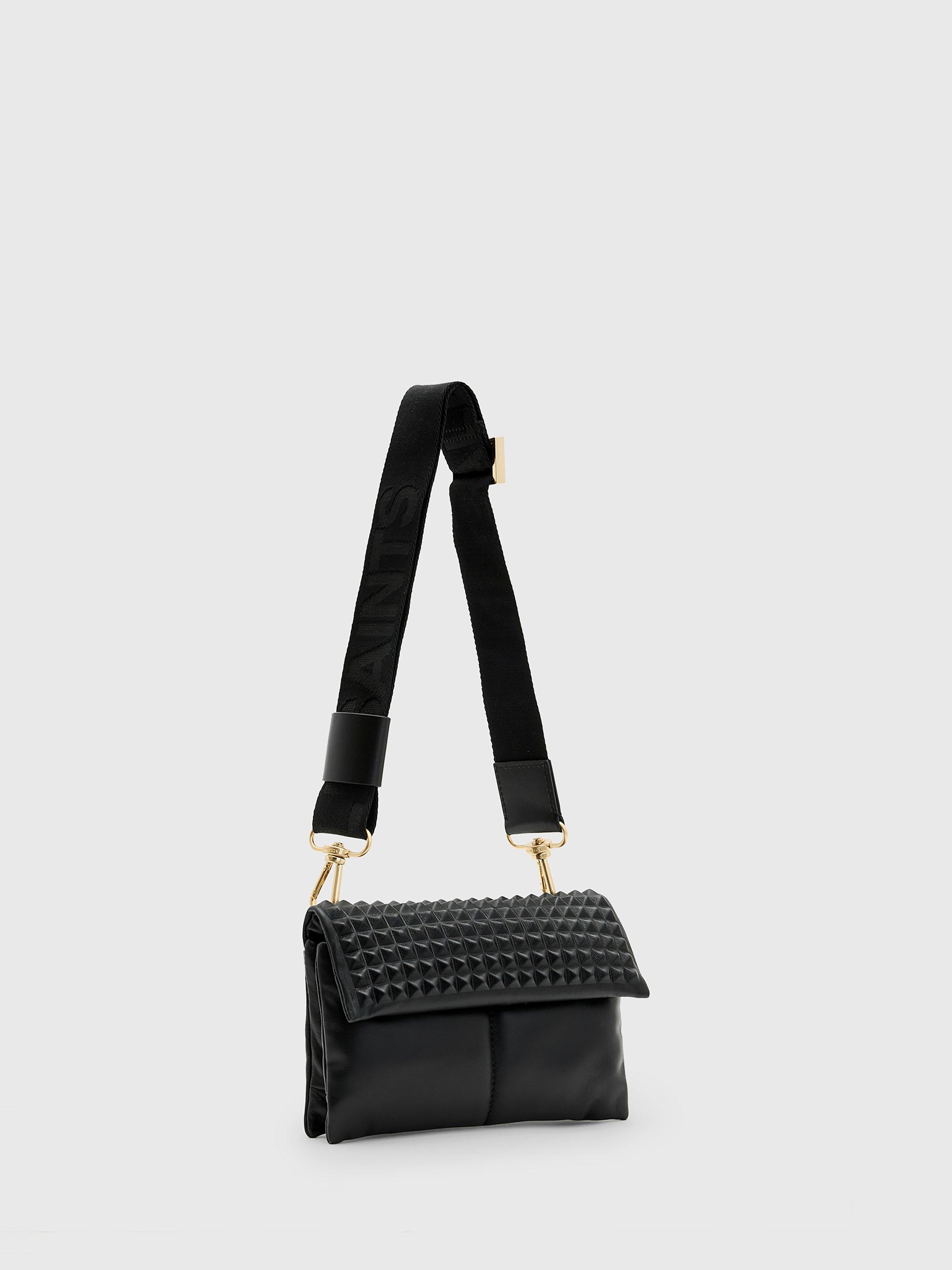 Product image 5 of 8, which shows AllSaints Ezra Stud Crossbody Bag, Black