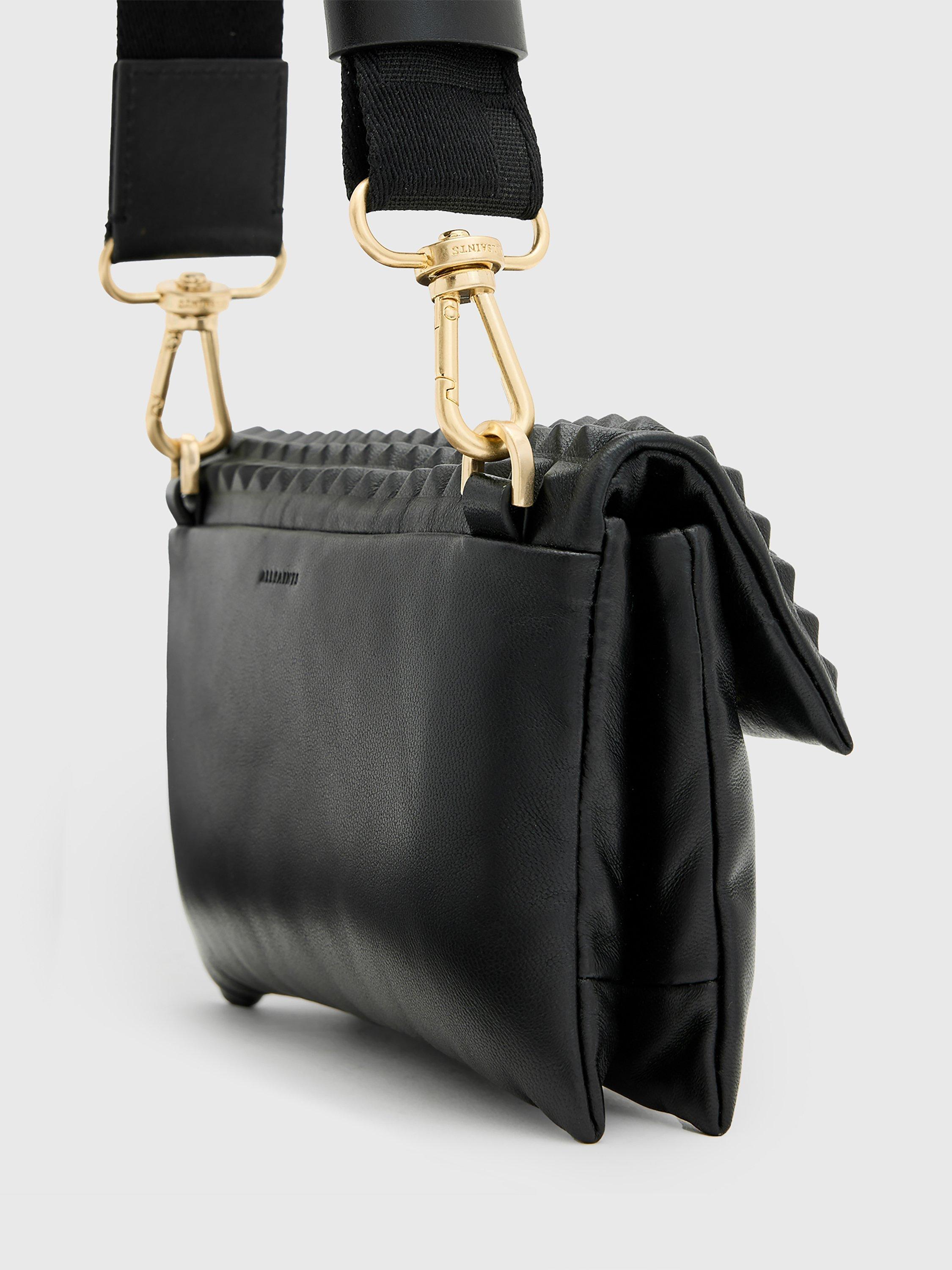 Product image 6 of 8, which shows AllSaints Ezra Stud Crossbody Bag, Black