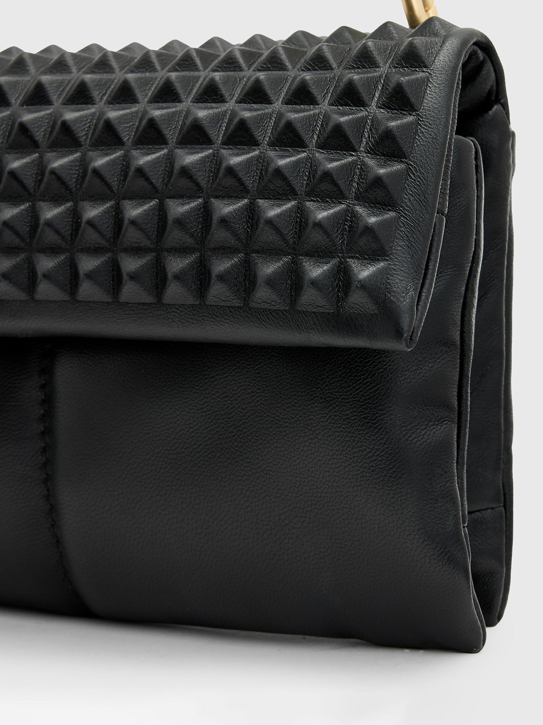 Product image 7 of 8, which shows AllSaints Ezra Stud Crossbody Bag, Black