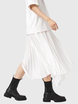 AllSaints Hallie Leather Calf Boots - view 2, Black