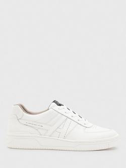 AllSaints Vix Leather Trainers, White, White