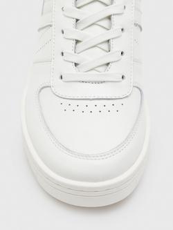 AllSaints Vix Leather Trainers, White - view 2, White