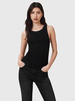 AllSaints Rina Ribbed Tank Top, Black