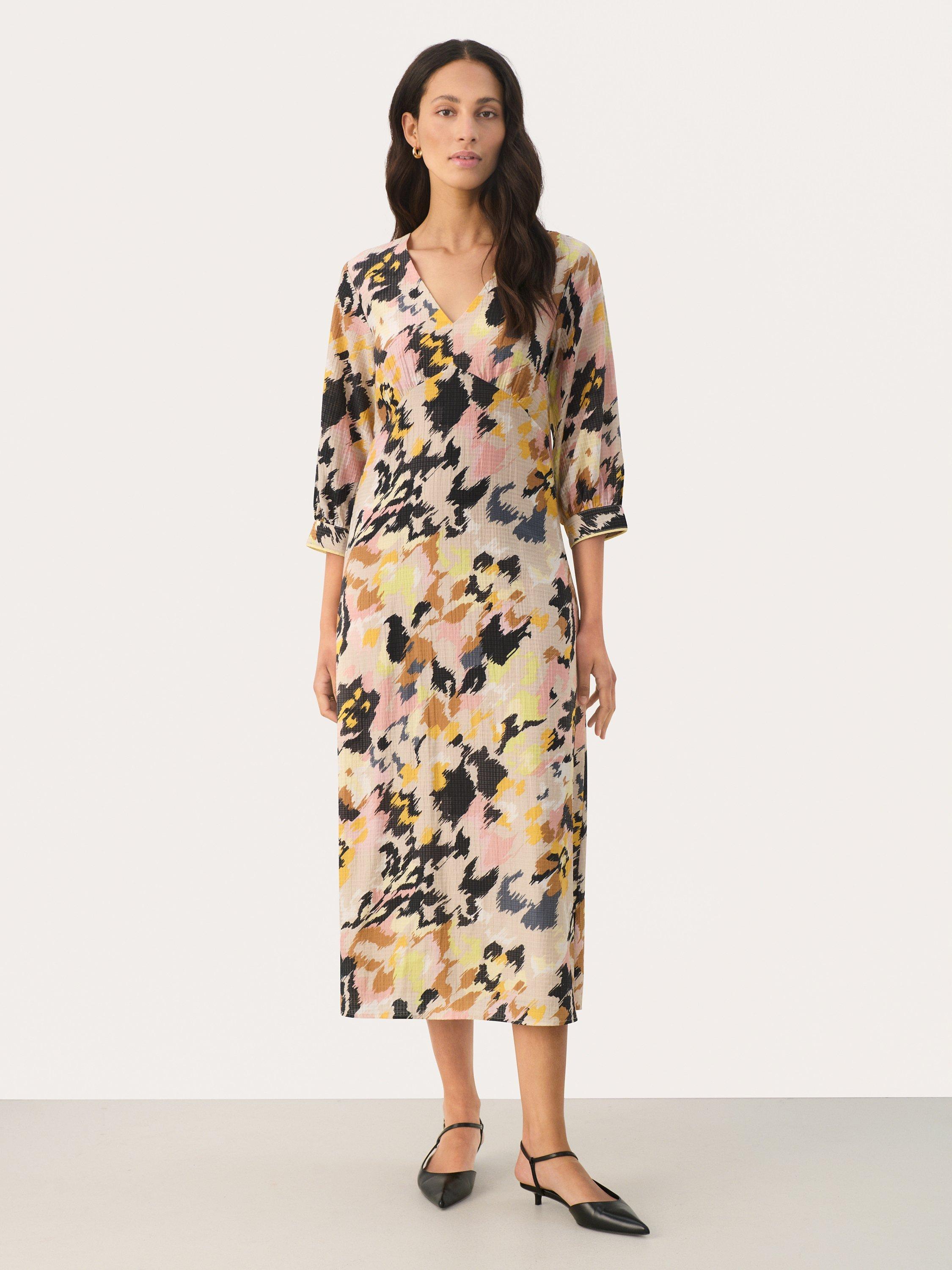 Product image 1 of 4, which shows Part Two Jolande Midi Dress, Multi, 16