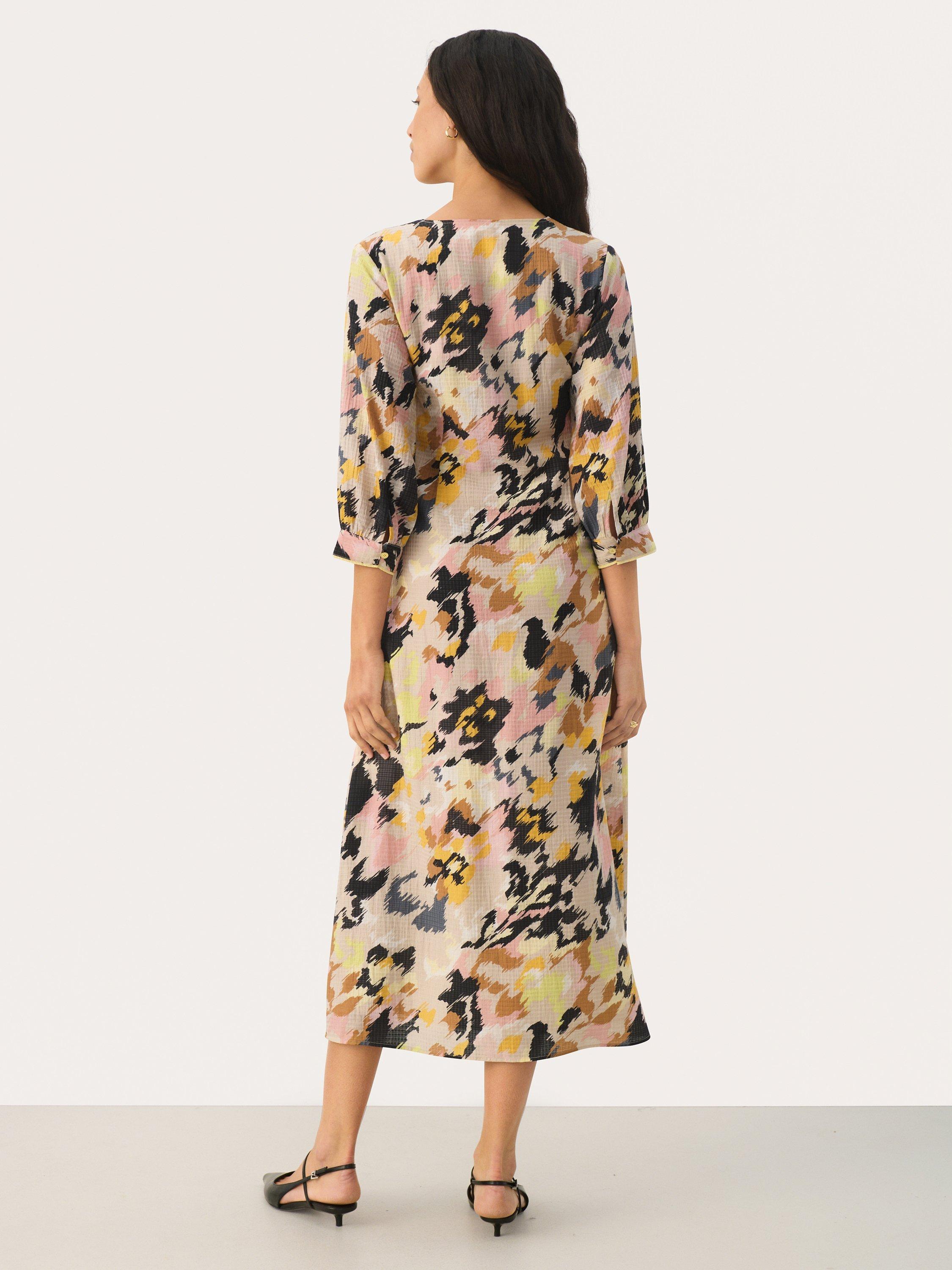 Product image 2 of 4, which shows Part Two Jolande Midi Dress, Multi, 16