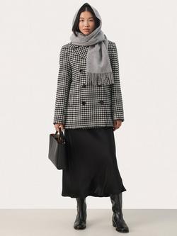 Part Two Lekia Houndstooth Coat, Black/White - view 2, Black/White