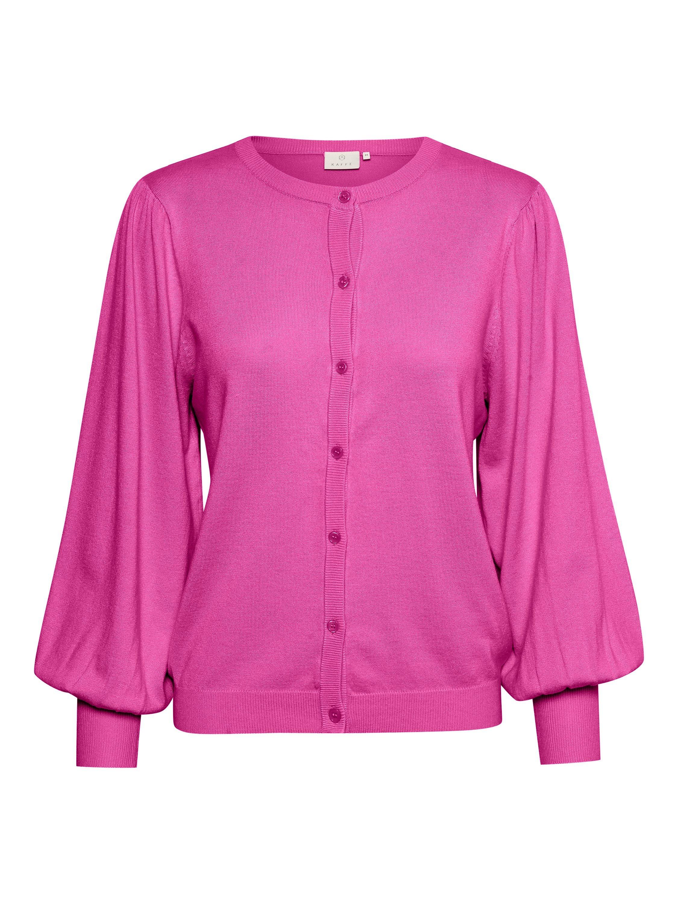 KAFFE Lizza Cardigan, Festival Fuchsia, L