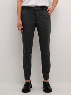 KAFFE Lea Chino Trousers, Dark Shadow