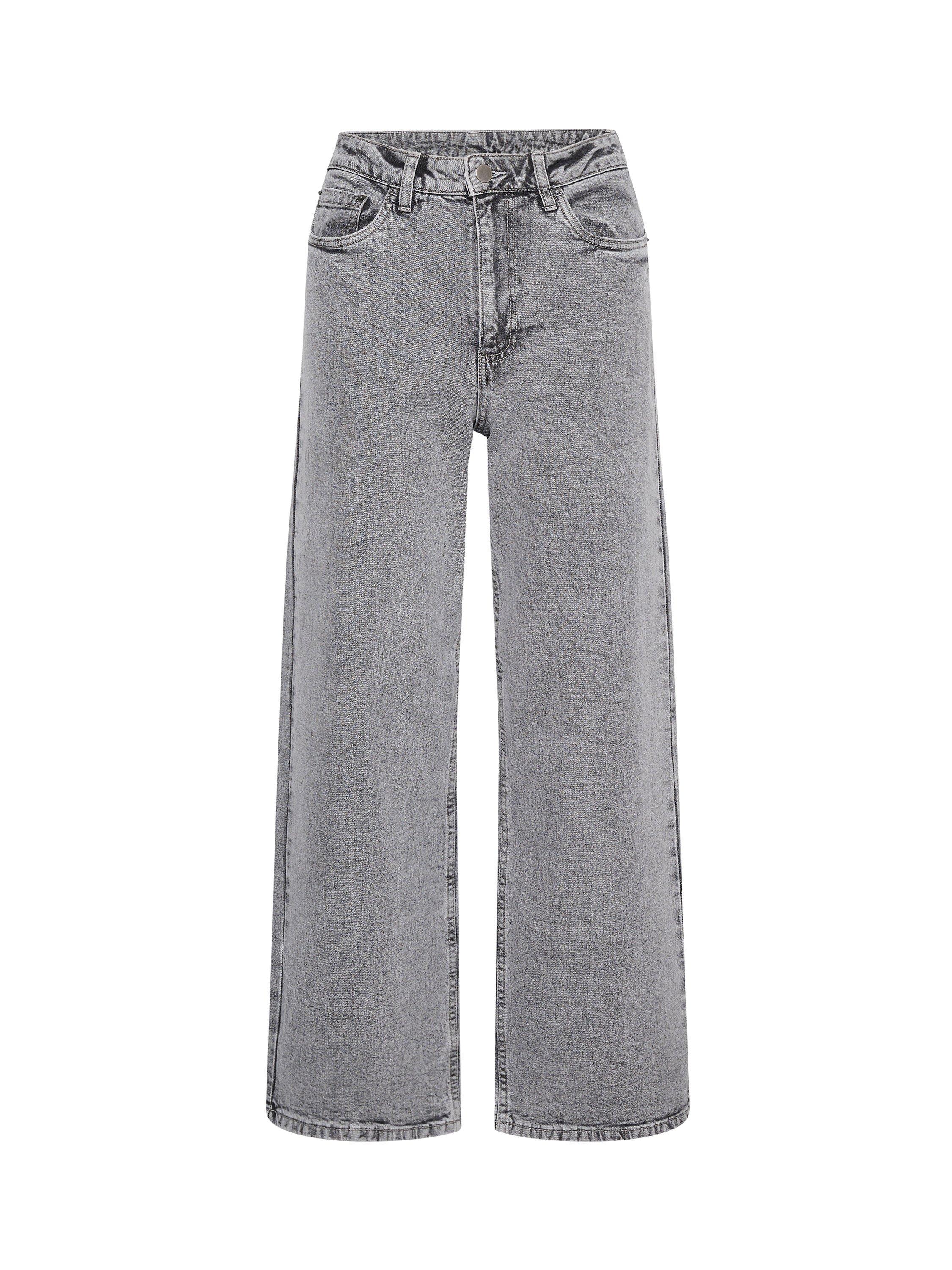 KAFFE Ryana Wide Leg Jeans, Light Grey Denim, 18