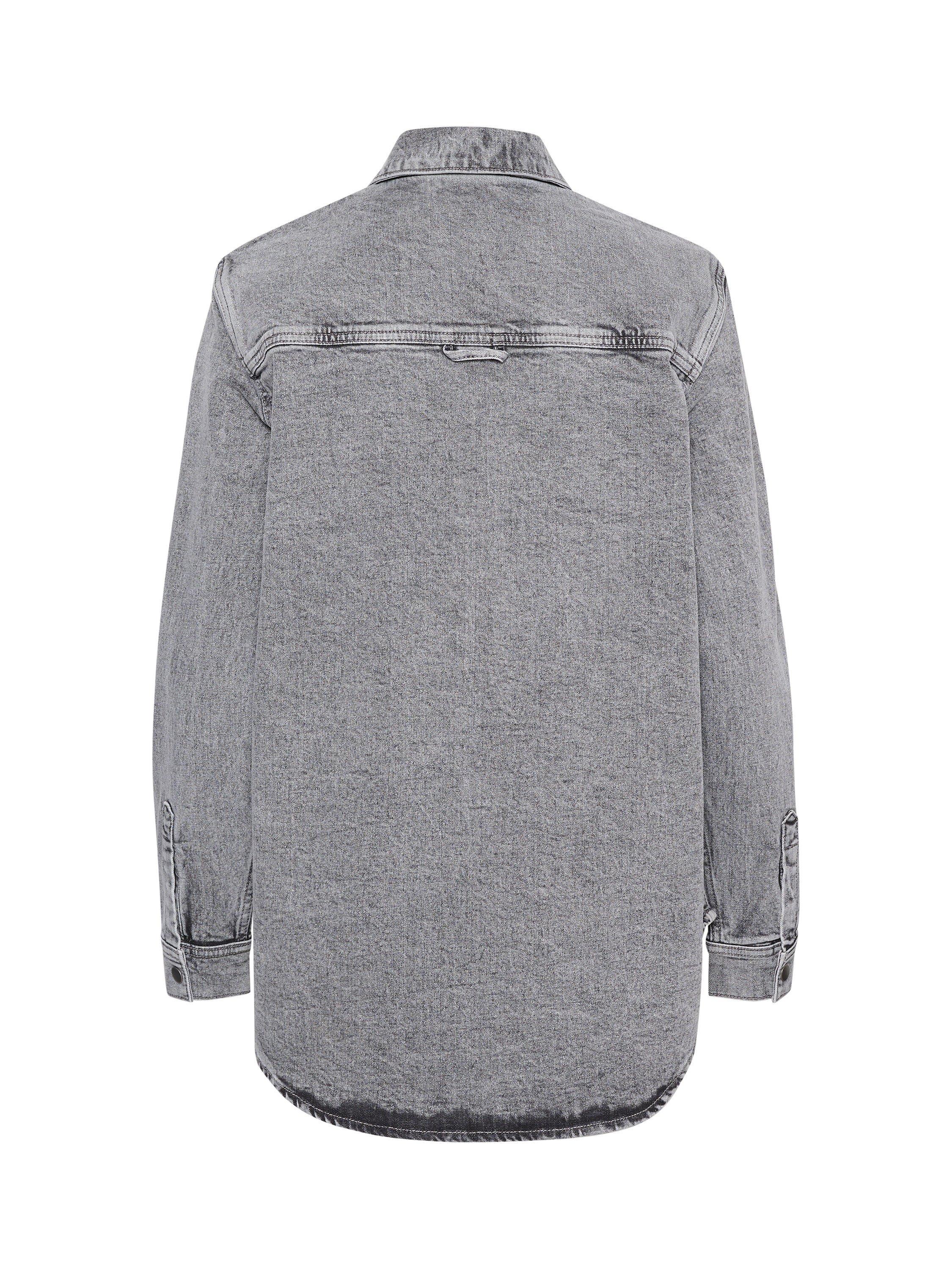 KAFFE Ryana Denim Shirt, Light Grey, 10