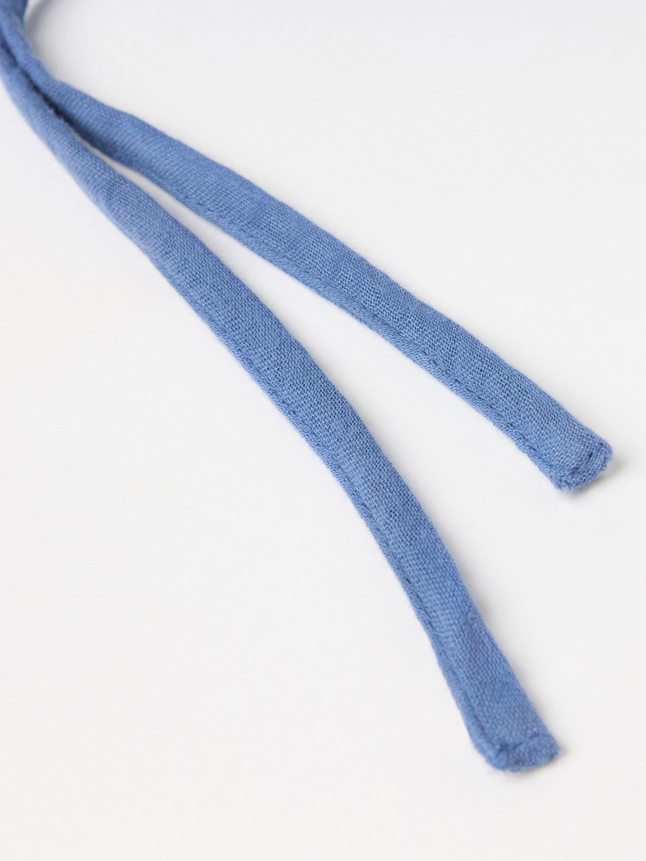 Product image 3 of 3, which shows Lindex Baby Organic Cotton Sun Hat, Dusty Blue, 1-4 months